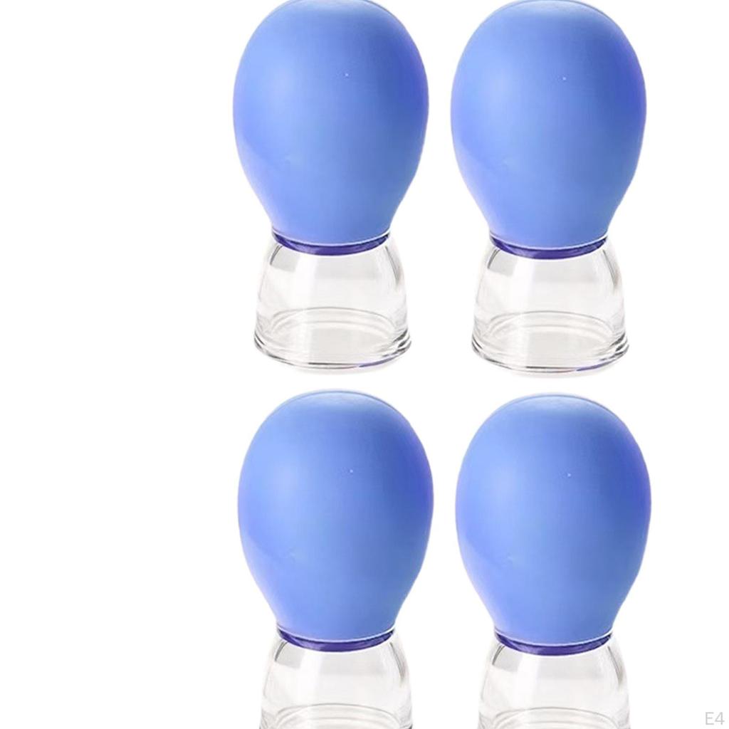 4 Pcs Facial Cupping Set, Vacuum Massage Professional Neck Muscle Set for Home,