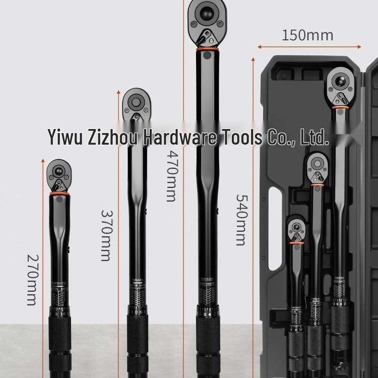 Multi-functional Torque Wrench Set: Chrome Plated 45 Steel, Embossed Scale for Automotive Repair