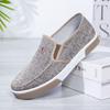Students Middle-Aged And Elderly Casual Shoes Men'S Single Shoes Cloth Shoes Canvas One Pedal