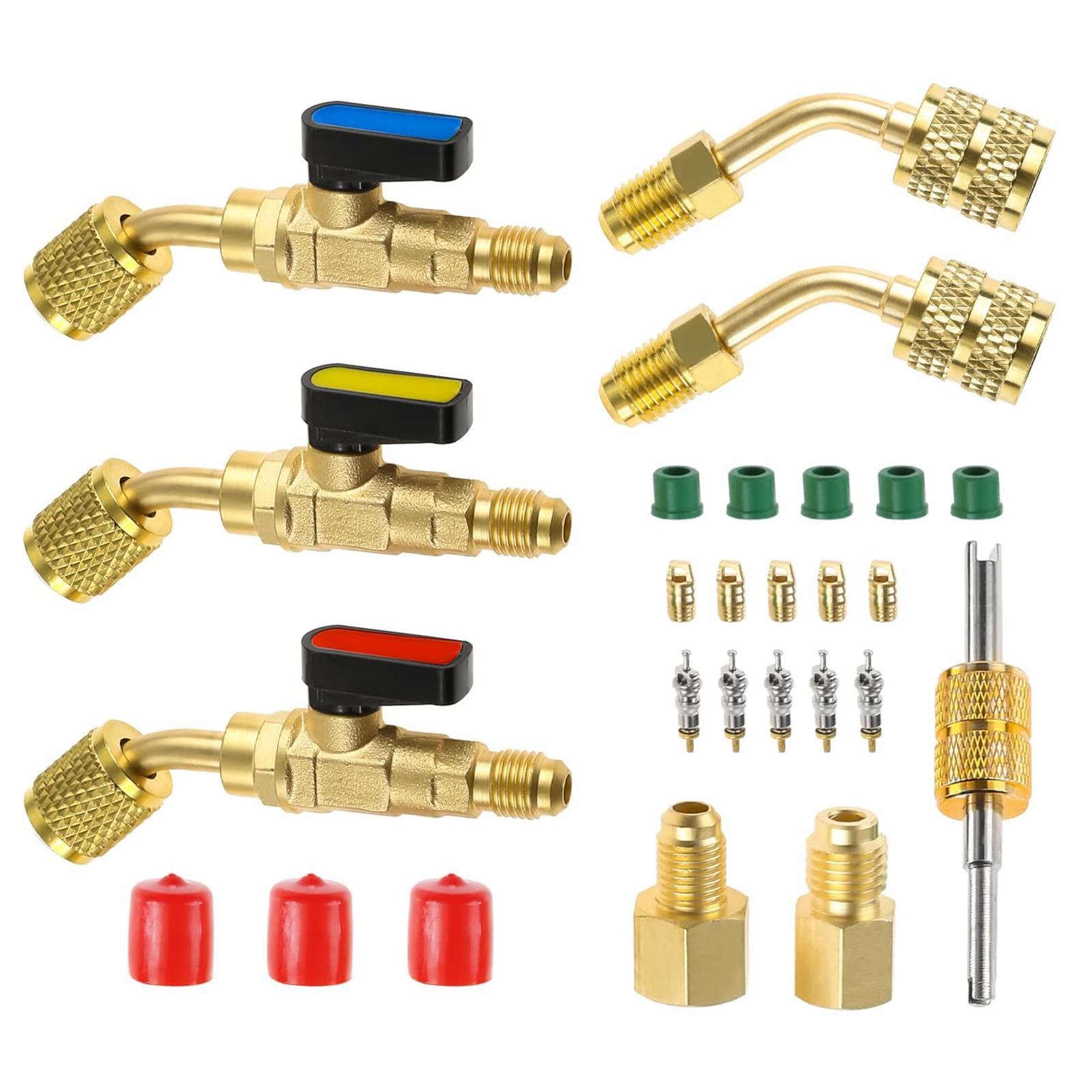 

Maintenance Tool Cooling System Tool Refrigerant Adapter Valves Core and Remover Perfect for Cooling System Maintenance