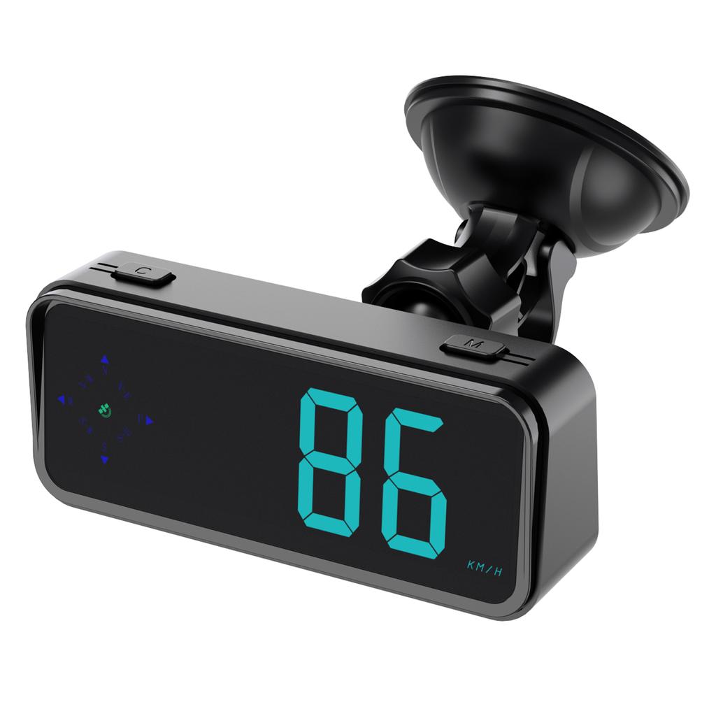 Auto Headup Display GPS Digital Tachometer KMH MPH umschaltbar mit bunter LED-Anzeige, Digital