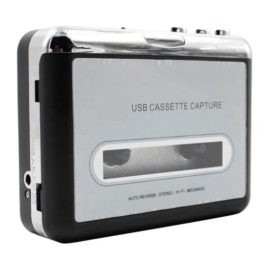 Cassette Player Portable Convert Cassette To MP3 White USB 2.0 Plug and Play Cassette Recorder for Computer