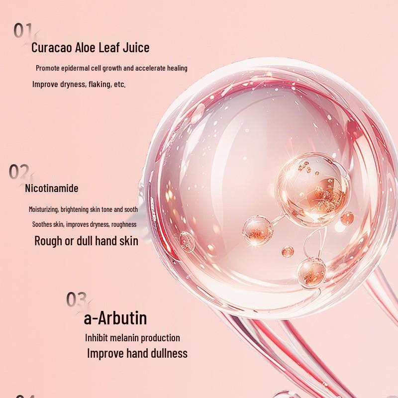 Qise Niacinamide Moisturizing Hand Cream - Portable Size, Ideal for Dry, Cracked, Peeling Skin with Horse Oil.