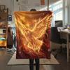 Goldenes Licht Kleintier-Print Flanelldecke, Hohe Qualität, Bequem für alle Jahreszeiten, Heimdekoration, Wärme und Komfort, Perfekt für Weihnachtsgeschenke