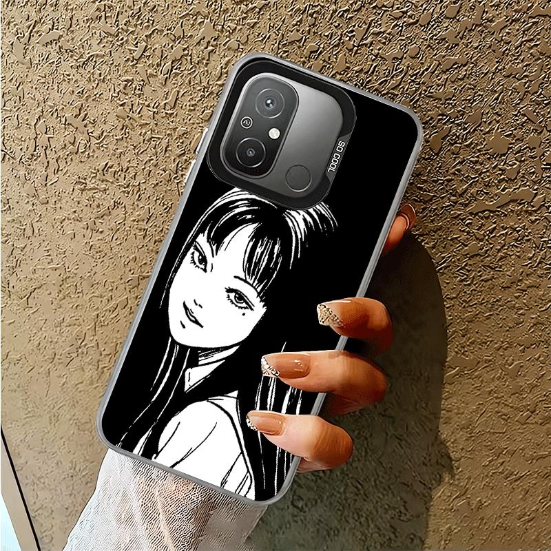 Japanese Horror Anime Soft Phone Case for Xiaomi Redmi 15C 15 14C 13C 12C Poco X5 X6 X7 Pro X3 F8 F7 Ultra M8 13 12 Cover Back S
