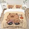 3pcs Teddy Bear Bedding Set - 1 Duvet Cover + 2 Pillowcases(Core Not Included), Machine Washable Polyester yy251216117