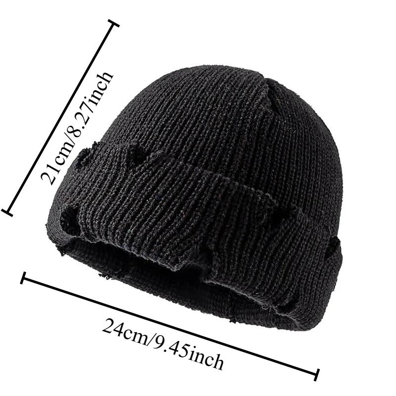 1pcs Autumn and Winter Knitted Hat Men's and Women's Beanie Bright Solid Color Sports Hip-hop Hat Personality