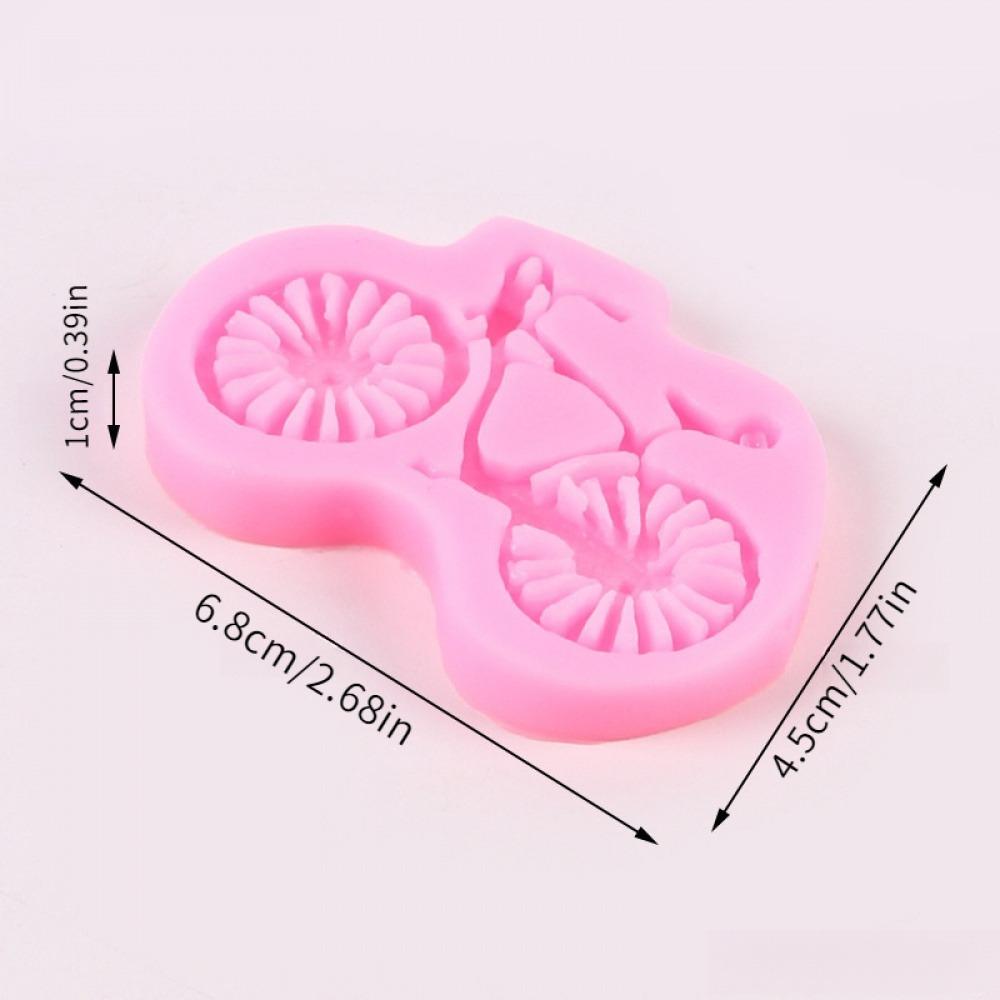 DIY Motorcycle, Bicycle Silicone Molds for Chocolate, Polymer Clay, Candy, Sugar Art, Fudge and Cake Decoration - Create Unique and Eye-Cat
