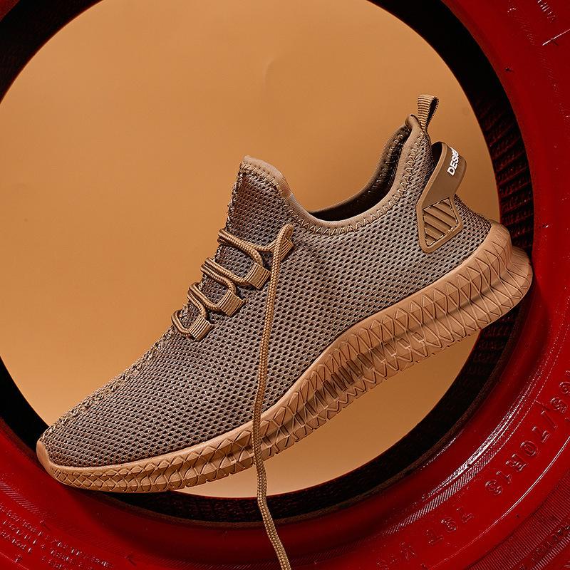 2025 four seasons mesh sports men's shoes, fashionable foot-covering men's sports shoes, mesh lightweight sports and leisure shoes