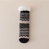 New Winter Legs Warmer Lamb Wool Floor Socks Fleece Thickened Warm Non-slip Silicone Home Socks Ethnic Style Tube Socks