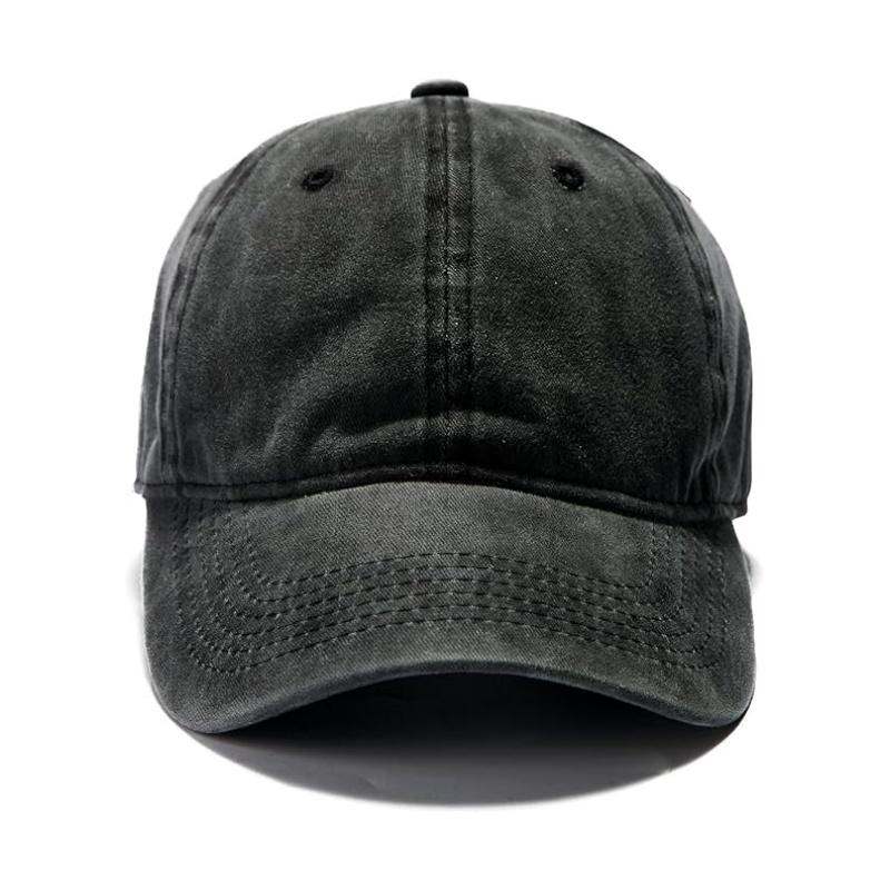 Men Women Washed Distressed Twill Cotton Baseball Cap Vintage Adjustable Dad Hat Fashionable Baseball Cap