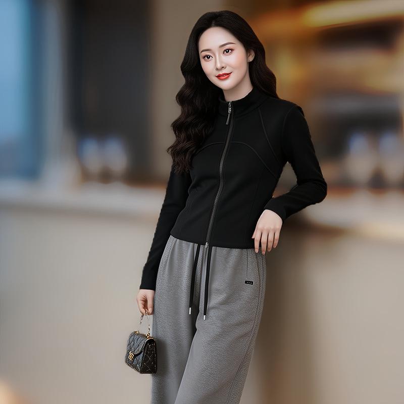 Casual Slimming Long-Sleeve Women s Sports Jacket L