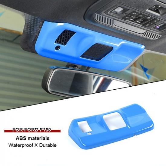 Interior Rearview Mirror Bracket Panel Cover Trim For Ford F150 + Light Blue