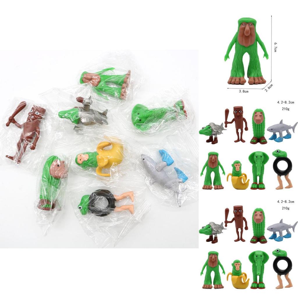 Shanhai Jing Pvc Handcraft Figurines With Shoed Shark Figures For Collectors Display