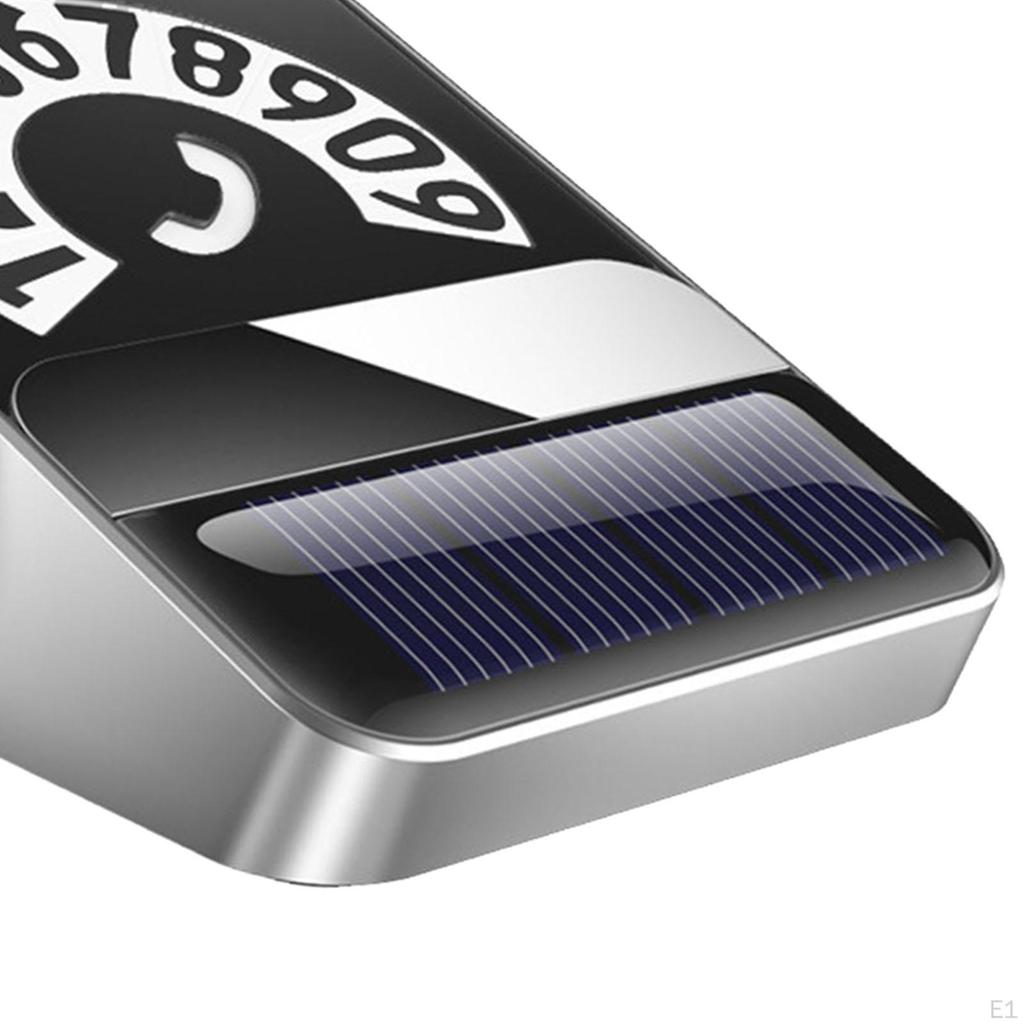 Car Phone Number Card Parking Plate Solar Powered Auto Accessories Temporary