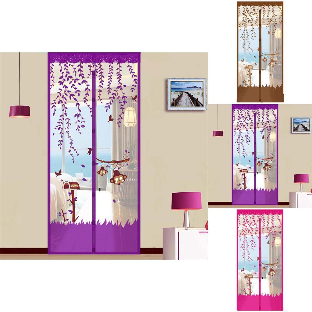 Anti Insect Mosquito Bugs Magnetic Tulle Automatic Closing Door Screen Mesh Net