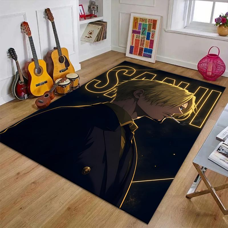 S-SanjiPrinted Area Rug Carpet for Bedroom Living Room Home Decor Rugs Mat Non Slip Mat Rug for Bedside
