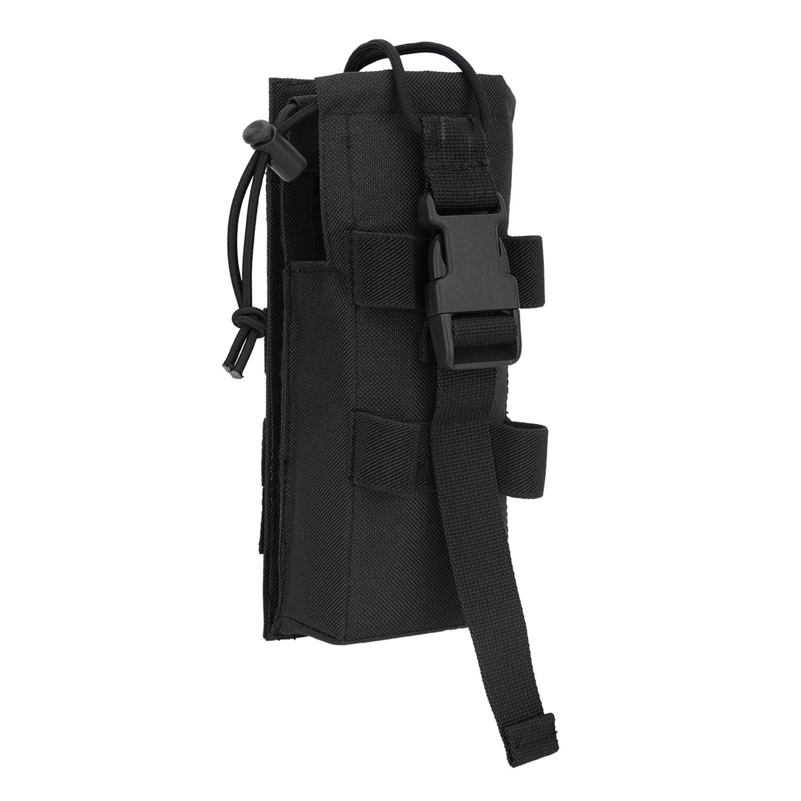 

Belt Radios Holsters Bag Walkie Talkies Holder Adjustable Radio Pouches Walkie Talkies Radio Intercom Interphone Pouches чорний