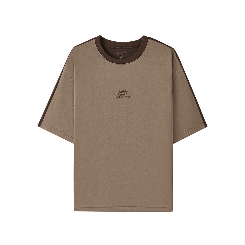 Skechers Round Neck Loose Soft Comfortable Quick Dry T-Shirt Unisex tops L226U006-05QR XS