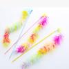 1/3pcs-Seven Colorful Feather Cat Toy Stick Fairy-like Pet Supplies Interactive Fun No battery required