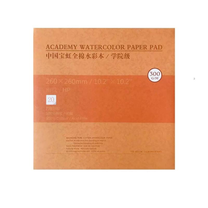 20 Sheets 300g Watercolor Paper Pad For Students And Travel Sketching Cotton Art Sketchbook Watercolor Painting Book