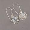 Natural Dendritic Opal Gemstone 925 Sterling Silver Jewelry Drop Earrings 1.40" EE-56-24