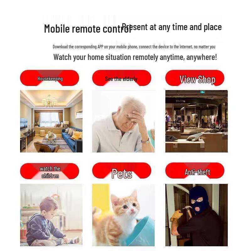 V380 Wireless Smart HD Indoor Surveillance Camera with WiFi Network 