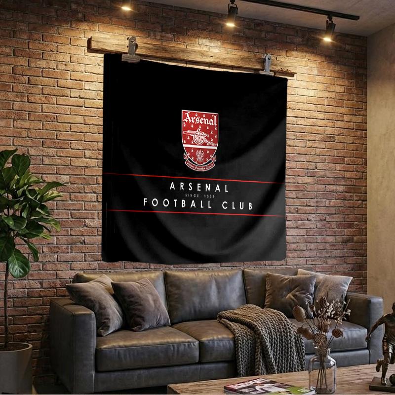 Tapiserie cu Emblema Clubului de Fotbal Arsenal, Tapiserie pentru Cameră de Joacă, Accesorii pentru Dormitor, Sufragerie, Cameră de Cămin, Decor perete, Cadouri de Ziua de Naștere pentru Fani