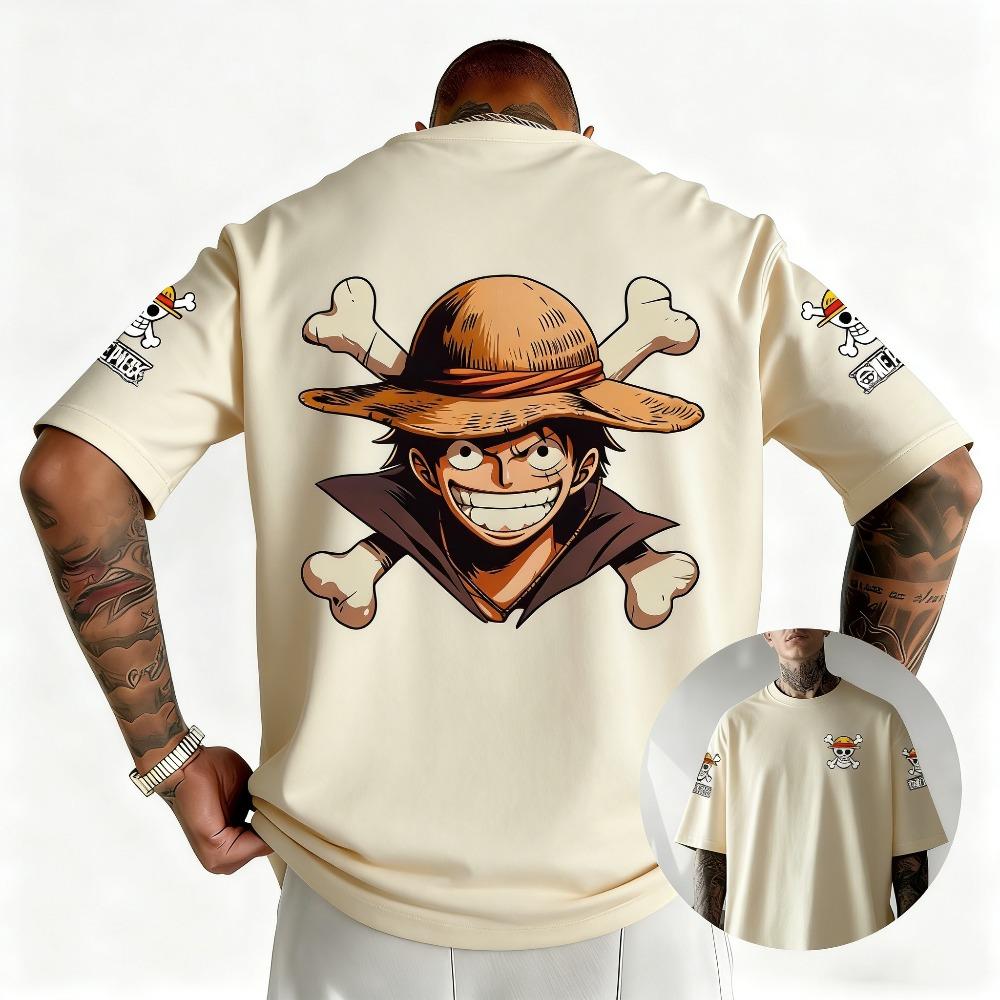 Printed men s and women s T-shirts, casual parent-child tops, summer fashion streetwear XS