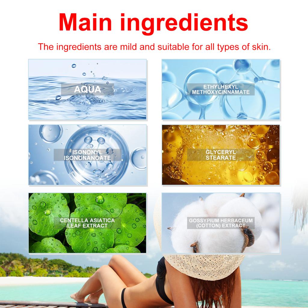 Portable Sunscreen Stick SPF50 Face Cream Refreshing Moisturizing Outdoor UV Sun Protection Cream Facial Body Summer Skin Care