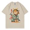 Unisexs Tshirt Summer Korean Edition New Pure Cotton Simple Cartoon Print Round Neck Short Sleeve Popular Casual Short Sl