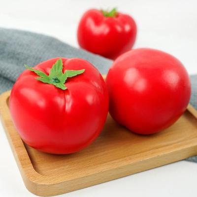 5pcs Mini Artificial Tomato Ornament Lifelike Plastic Simulation Tomato Model Handicrafts Fake Vegetables Props