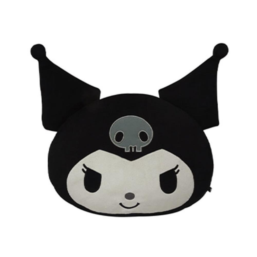 K Company Sanrio Characters (Monochrome Series) Face Cushion Kuromi SACM-FC-KU H32.5 x W39.5 D10.5cm