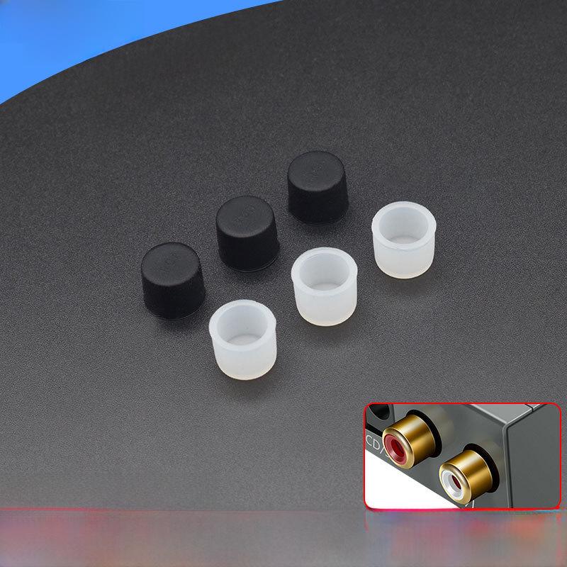 Универсальная пылезащитная крышка для RCA AV интерфейса для ТВ-динамиков AV RCA Dust Plug прозрачный