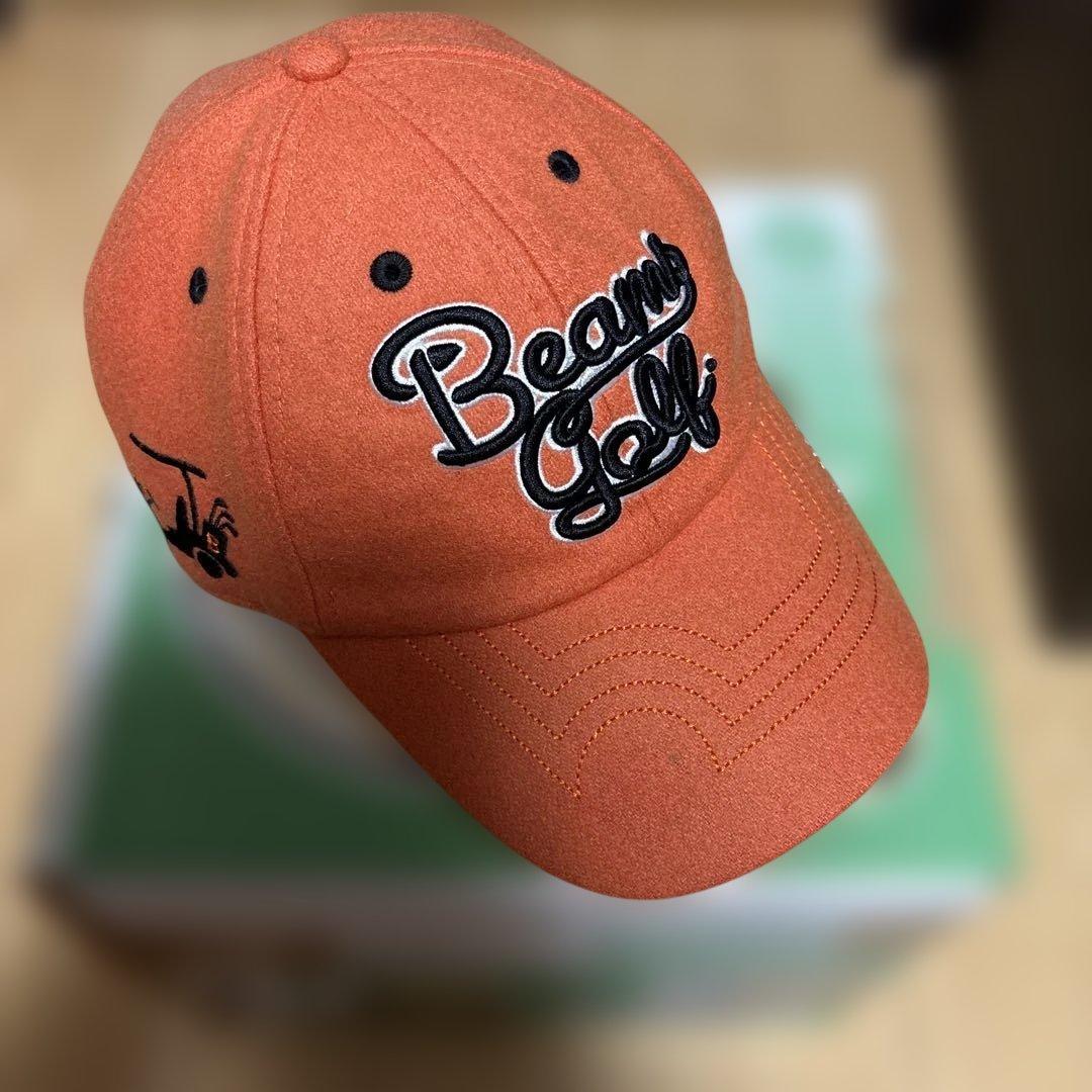 Used BEAMS GOLF Cap Orange
