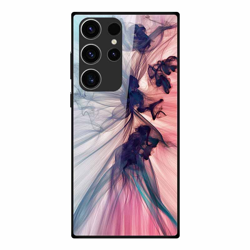 Phone Case For Samsung S23 Ultra Back Cover Case Tempered Glass Soft Funda For Samsung Galaxy S23 Plus Case S 23 + Ultra Coque