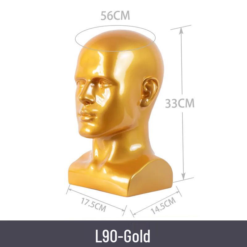 Multifunctional Display Mannequin Head for Spray Paint Hat, Bow Tie, Glasses, and Mask Props