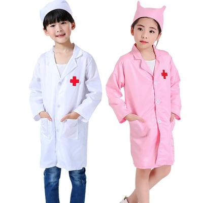Kinder Ärzte Krankenschwestern Kindergärten Berufstätige Rollenspiel Verkleidung Kostüm Weißer Kittel Festival Kostüme