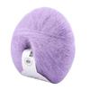 Weiches Mohair-Strickwollgarn, DIY-Schal, Häkelgarn, Zubehör (lila)