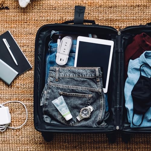 Kashimura Domestic/International Power Strip, 100-240V Input, AC4, USBA+C, PD20W, 1m, Auto-Discrimination, Reversible [4 AC Outlets, Total 1400W / 2 U