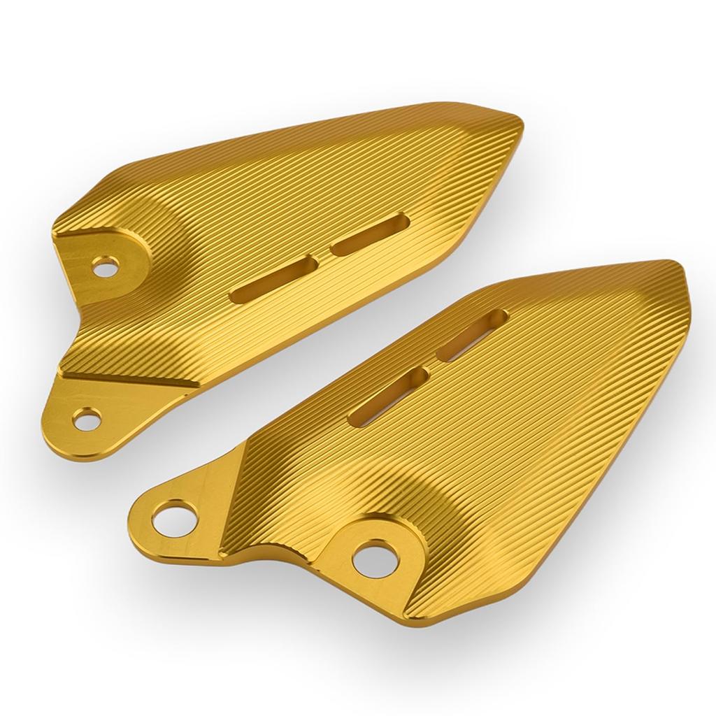 LEDISHUN Z900RS Parts Aluminum Heel Plate Guard 1 Pair Fits Z900RS/CAFE (2018-2024) (Gold)