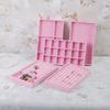 1PC, Flocking Jewelry Box Jewelry Tray, Color: Pink