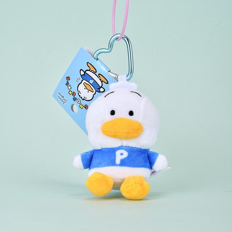 Schattige En Charmante Sanrios Gudetama Sam Gudetama Ahiru no Pekkle Pluche Poppen Sleutelhanger Hangyodon sleutelhanger My Melody Knuffel Rugzak Hanger white