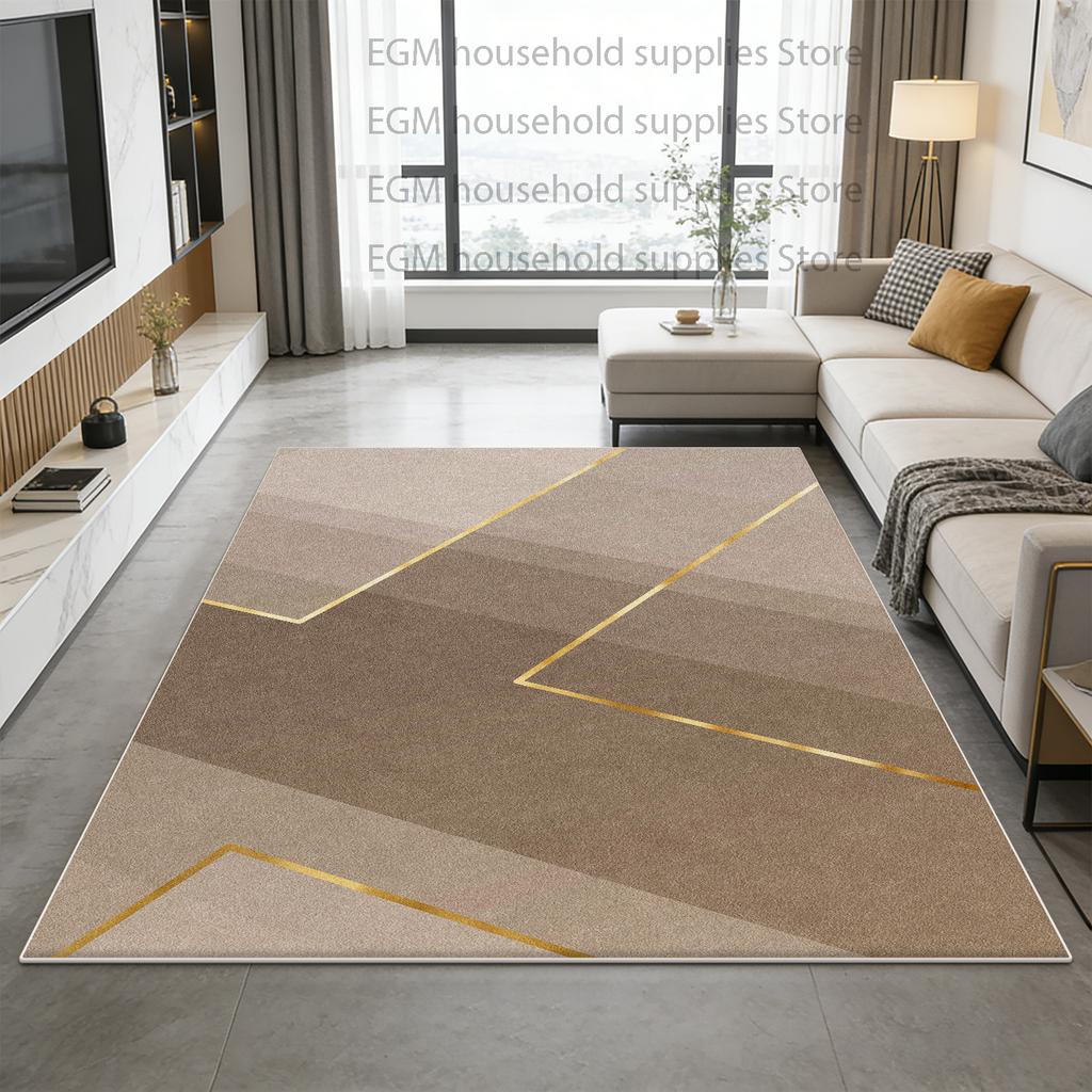 Modern Simple Carpet Geometric Living Room Decor Bedroom Kitchen Floor Mat Non-slip Coffee Table Soft Customizable Rugs Washable
