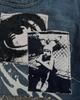 2026 Punk Streetwear Star Print Denim Collage Skirt