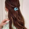 Colorful Marble Printed Candy Color Flower Hair Claws, Bohemian Beach Hair Accessories Claw Clips Hair Clips Hair Jaw