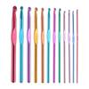 12/14Pcs Crochet Hooks Set Aluminium Needles for Knitting DIY Crochet Hook Woolen Crochet Hook for Blanket Art Craft Sewing Tool