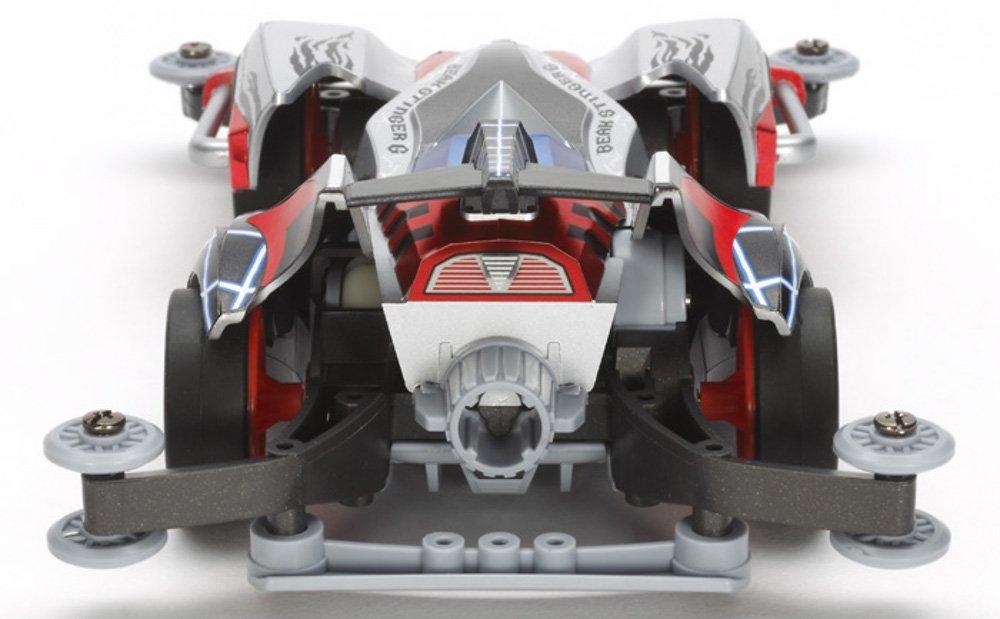 Tamiya Fully Cowled Mini 4WD Series 47 Beak Stinger G 19447 Red No. (AR Chassis) Silver,