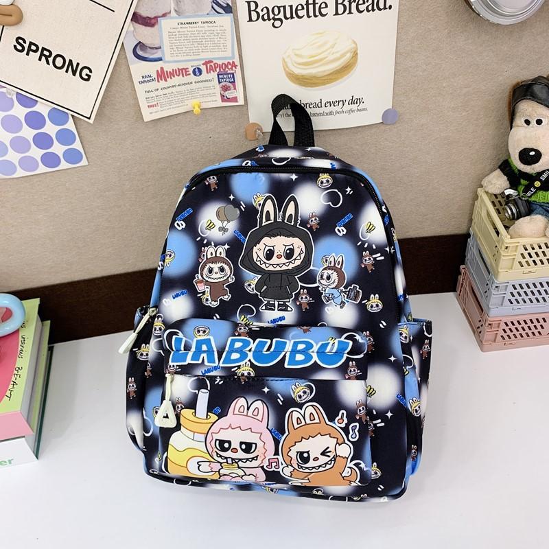 

Cartoon Animation Boys And Girls Backpack Kindergarten Elementary School Bag Large Capacity Children S Backpack Tide чорний