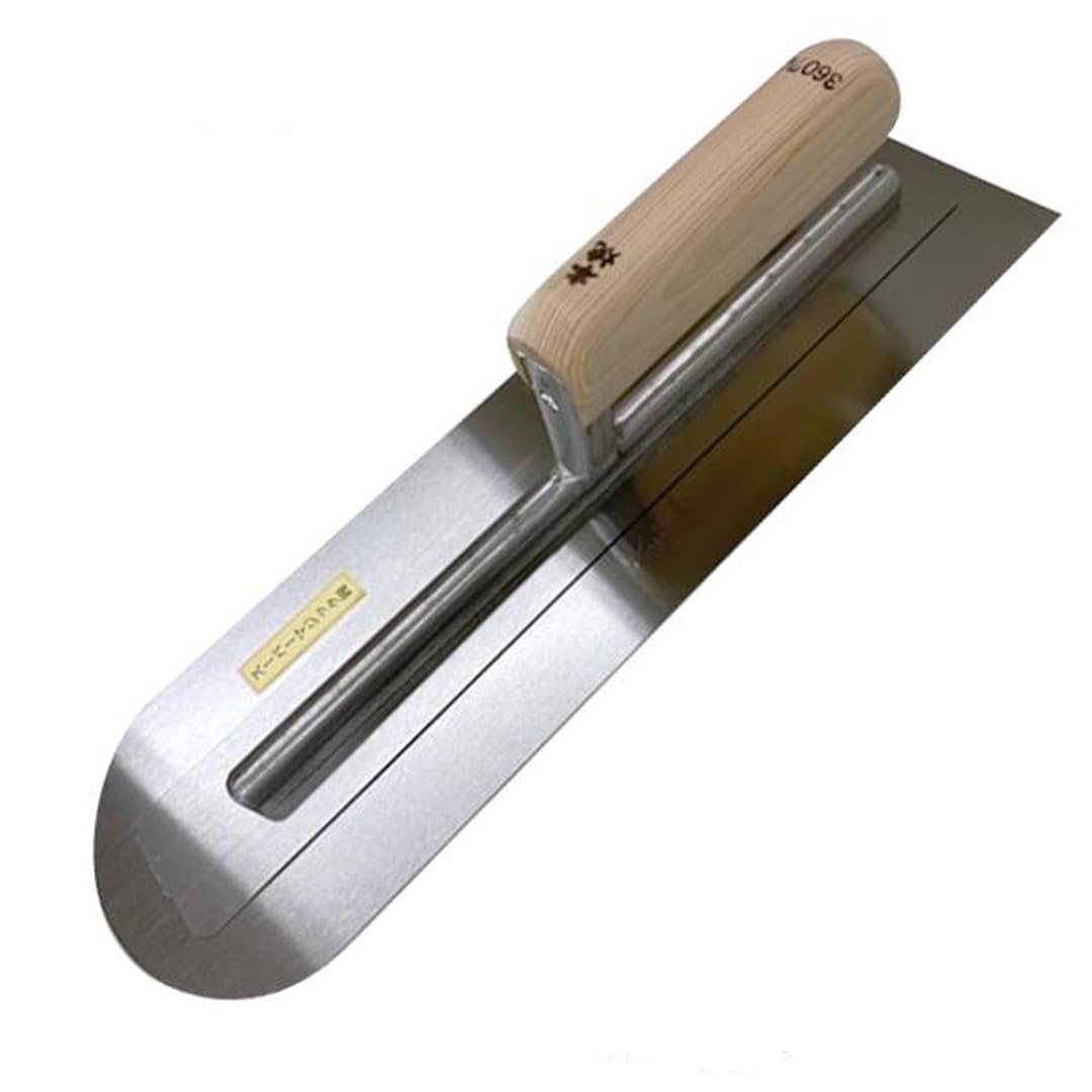 

SHIBASHO Honyaki Super Magic Round Tip for Mortar and Concrete Floor Trowel HONYAKISUPERMAGICSAKIMARU03x390 Trowel, 0.3, 390mm, Plastering, Trowel, (1